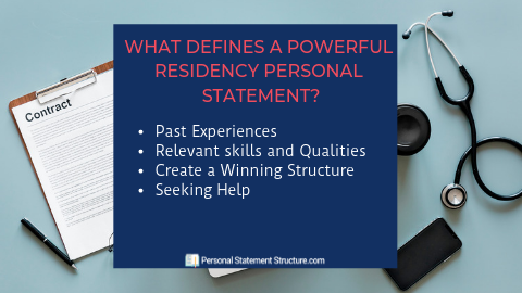 personal statement for residency